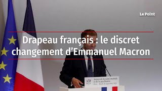 Drapeau français : le discret changement d’Emmanuel Macron