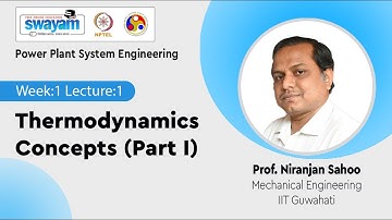 Lec 1: Thermodynamics Concepts (Part I)