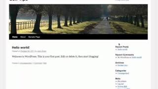 WordPress Tutorial ~ How To Use Widgets