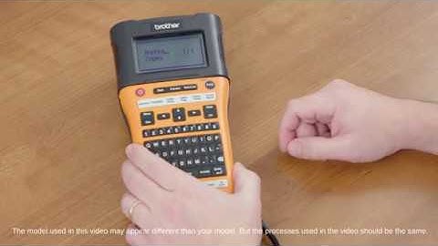 How to Create Barcodes on Brother PT-E300VP/PT-E500VP/PT-E550WVP Professional Industrial Labellers