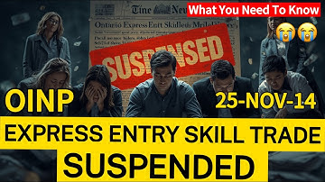 BREAKING: Ontario SUSPENDS Skilled Trades Stream — PR Applicants in SHOCK!
