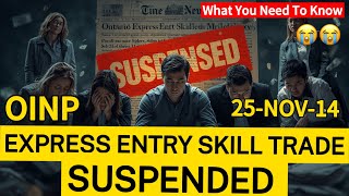 Breaking Ontario Suspends Skilled Trades Stream Pr Applicants In Shock