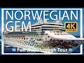 Norwegian gem  full walkthrough ship tour  renovated  travel the caribbean  norwegian cruises