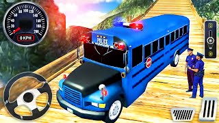 Offroad Police Bus Driver Simulator - Coach Hill Dangerous Duty Driving - Android GamePlay #3 screenshot 5