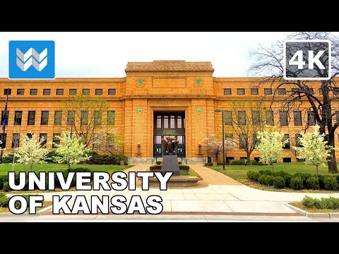 [4K] University of Kansas (KU) in Lawrence, Kansas USA - Campus Virtual Walking Tour