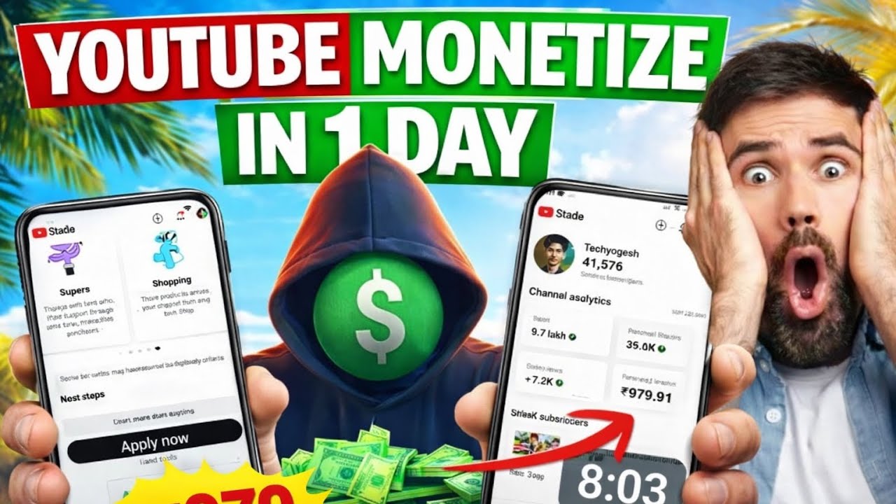 Channel Monetize Kaise Kare 🔥| How To Monetize Youtube Channel 🤑 | Techyogesh Mr Chhotu #viralreels 