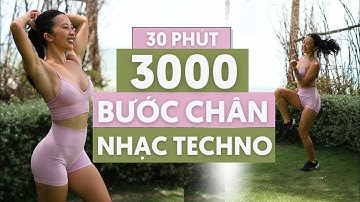 Bài tập Cardio 3000 Bước Tại Nhà Với Nhạc Techno | Đốt Mỡ Vui Vẻ – All Level