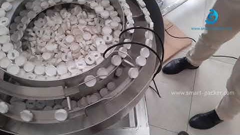 Irregular plastic cap different shape cap vibrating sorting bowl sorter feeding bowl testing video