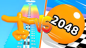 Ball Run 2048 vs Tall Man Run - All Level Gameplay Android,iOS - NEW APK UPDATE