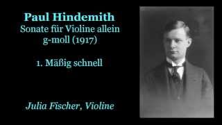 Julia Fischer spielt Hindemith: Sonate für Violine allein