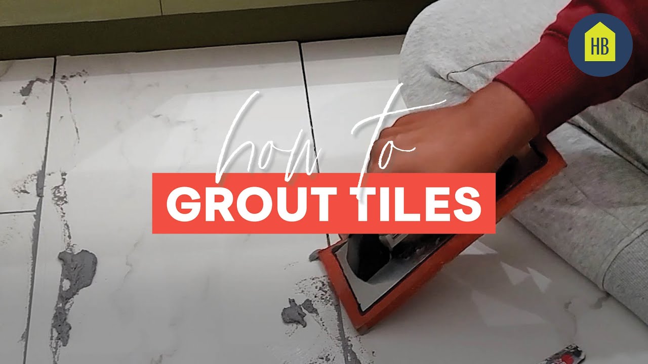 How to Grout Tiles I HB - YouTube