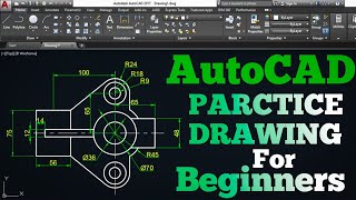 AutoCAD Practice Drawings For Mechanical in Hindi || 2D AutoCAD Drawing