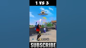 Team wipe out 🤡 in Rank  #shorts #freefire #1v3 #clutch
