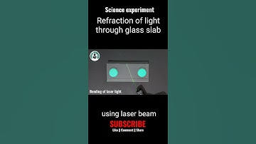 Science experiments | refraction through glass slab | laser | freak engineer