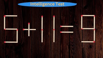 Turn the wrong equation into correct just in 1 move  5+11=9 #matchstick  #puzzle