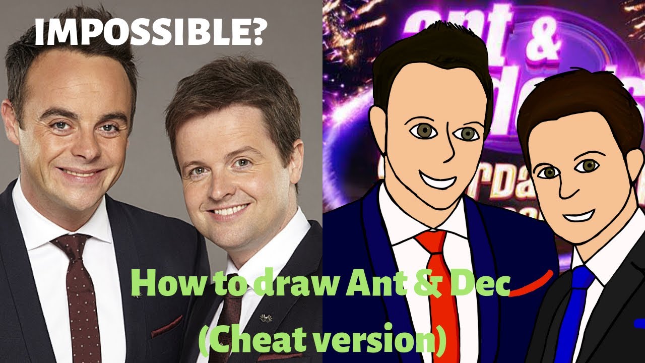 How To Draw Ant & Dec on Procreate (CHEAT VERSION) YouTube