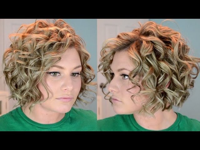 Short Curly Hair Tutorial - YouTube