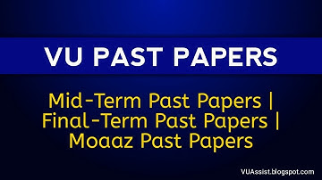 How to download almost all VU Past Papers (Solved) | Moaaz Past Papers