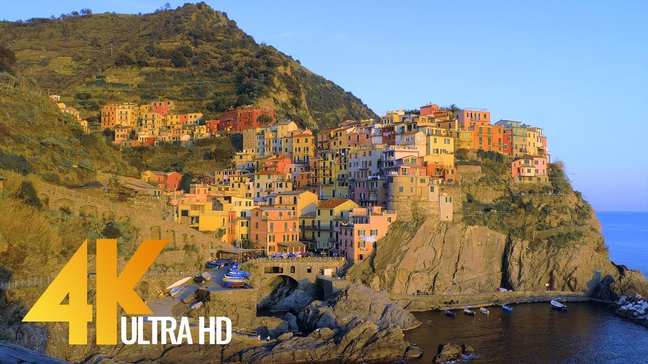 Fabulous Italy  Cinque Terre in 4K   Town Life Documentary Film  Part 4