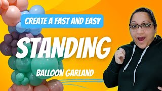 20 minute standing balloon garland