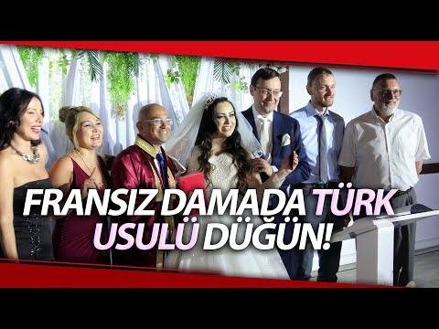 Belçika'da Tanışan Türk Gelin İle Fransız Damat, Türk Geleneklerine Uygun Merasimle Evlendi