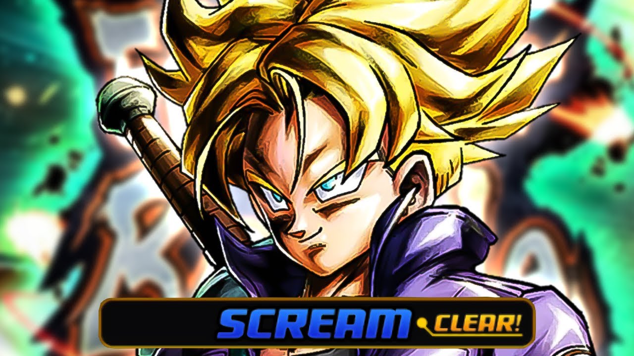 How To Beat Full Power Battle With F2P Trunks | Scream Difficulty (Dragon Ball Legends)