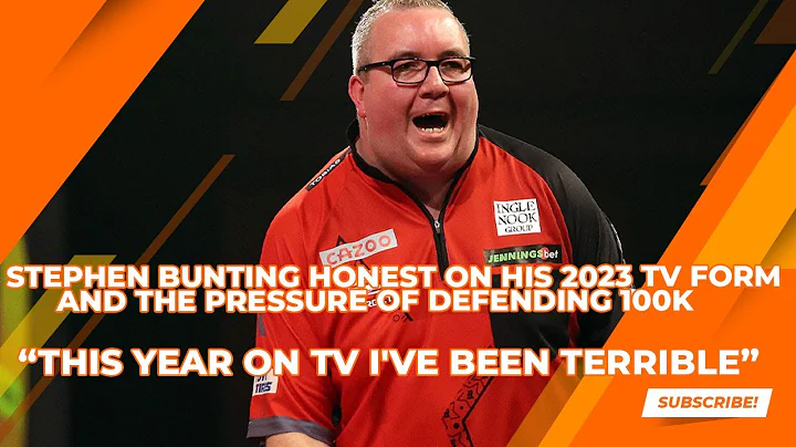 Stephen Bunting HONEST on his 2023 TV form  | This...