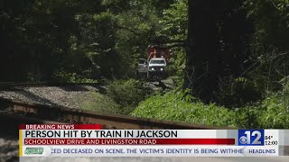 Woman hit, killed by train in Jackson
