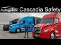 Semi Autonomous Truck drive with the new Freightliner Cascadia 5.0 Assistance Systems