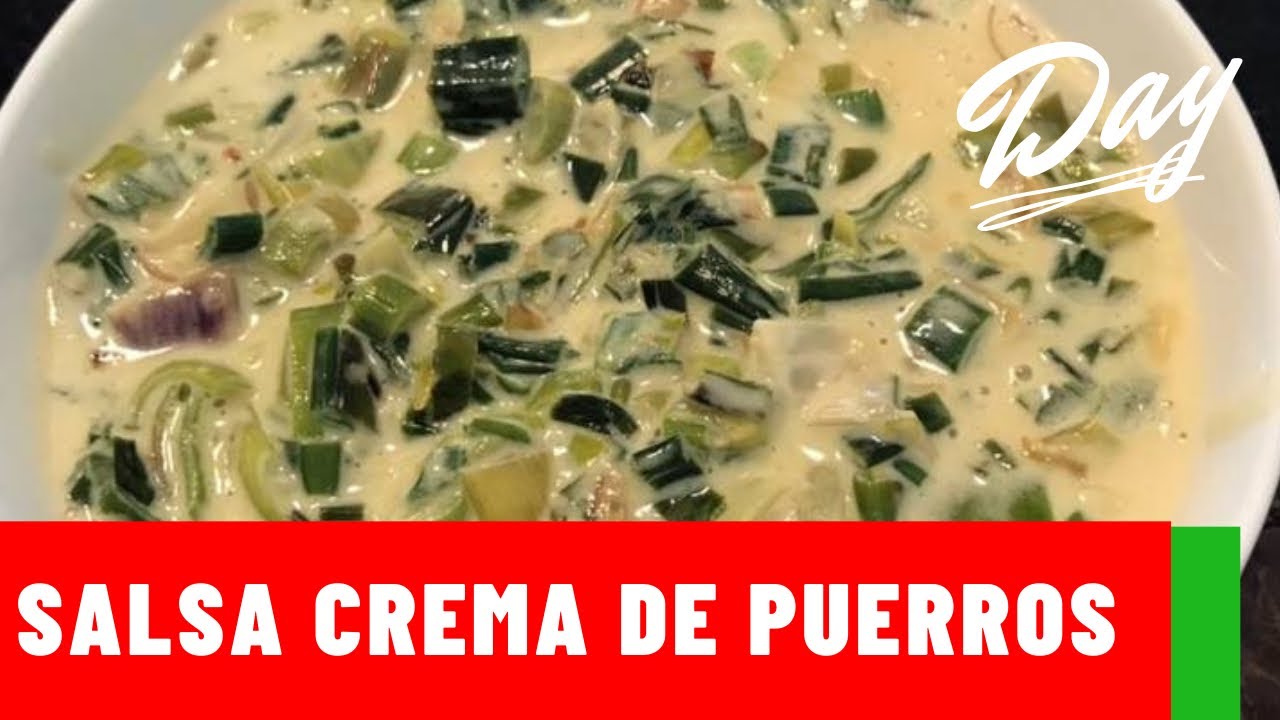 RICA Y FÁCIL SALSA DE PUERROS! /crema de puerros para acompañar pasta o carnes #puerro