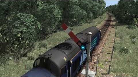 TS19 HD 60FPS: DRS Class 37-Hauled Set Passes by a Semaphore Signal on the Wherry Lines