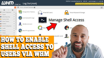 HOW TO ENABLE SSH ACCESS TO MY USERS VIA WHM ROOT? [STEP BY STEP]☑️