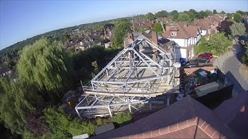 Time-lapse video of steel frame