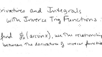 Calc II Lesson 07 Inverse Trigonometric Functions