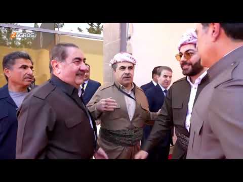 لحظة وصول نيجيرفان بارزاني للمشاركة في افتتاح صرح بارزاني الوطني التذكاري متحف البارزاني