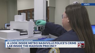 A look inside Metro police's crime lab at the Madison precinct