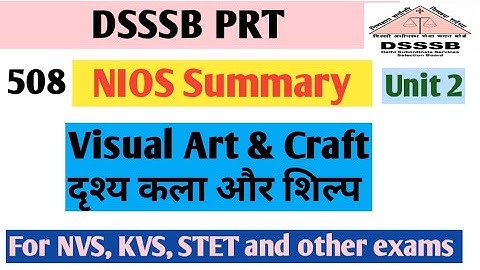 Nios Summary for DSSSB/Dsssb pedagogy/Dsssb CDP/Dsssb Prt Pedagogy/Nios summary by Vartika Gupta