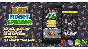 Bat Fidget Spinner + Admob (Android Studio + Eclipse) Easy Reskin | Codecanyon Scripts and Snippets