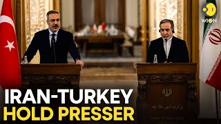 Iranturkey  Abbas Araqchi And Hakan Fidan Joint Press Conference In Istanbul  Wion