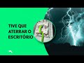 Tava tudo dando choque, tive que aterrar o escritório!