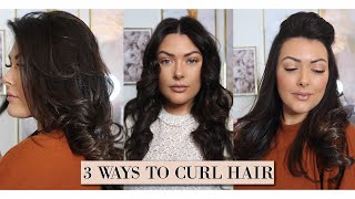 3 WAYS TO CURL HAIR 💇🏽‍♀️ GHD CURLS/ T3 TONG CURLS/ WAND CURLS screenshot 5