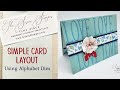 Simple Card Layout Using Alphabet Dies