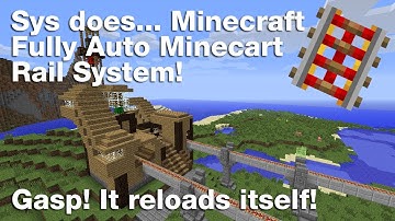 Minecraft: Fully Auto, Hopper Minecart Rail System