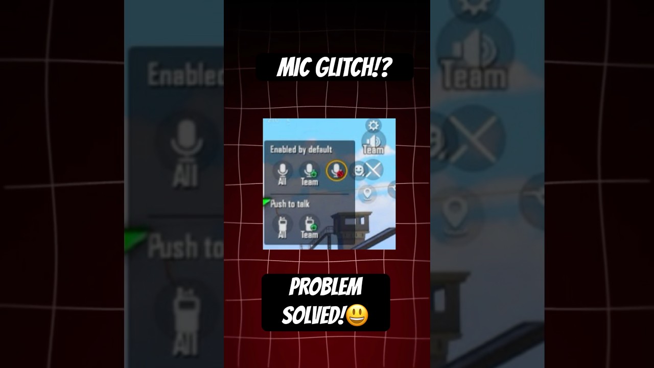 BGMI MIC GLITCH FIXED😉🔥