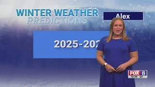 FOX8 Meteorologist Alex Schneider makes her 2025-26 winter weather predictions!