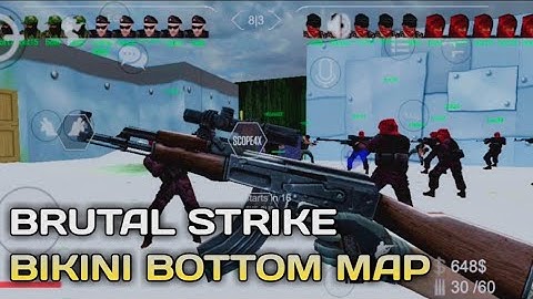 Brutal Strike Mobile | Classic Mode | de_bikinibottom Map | Online/Offline FPS Android Gameplay
