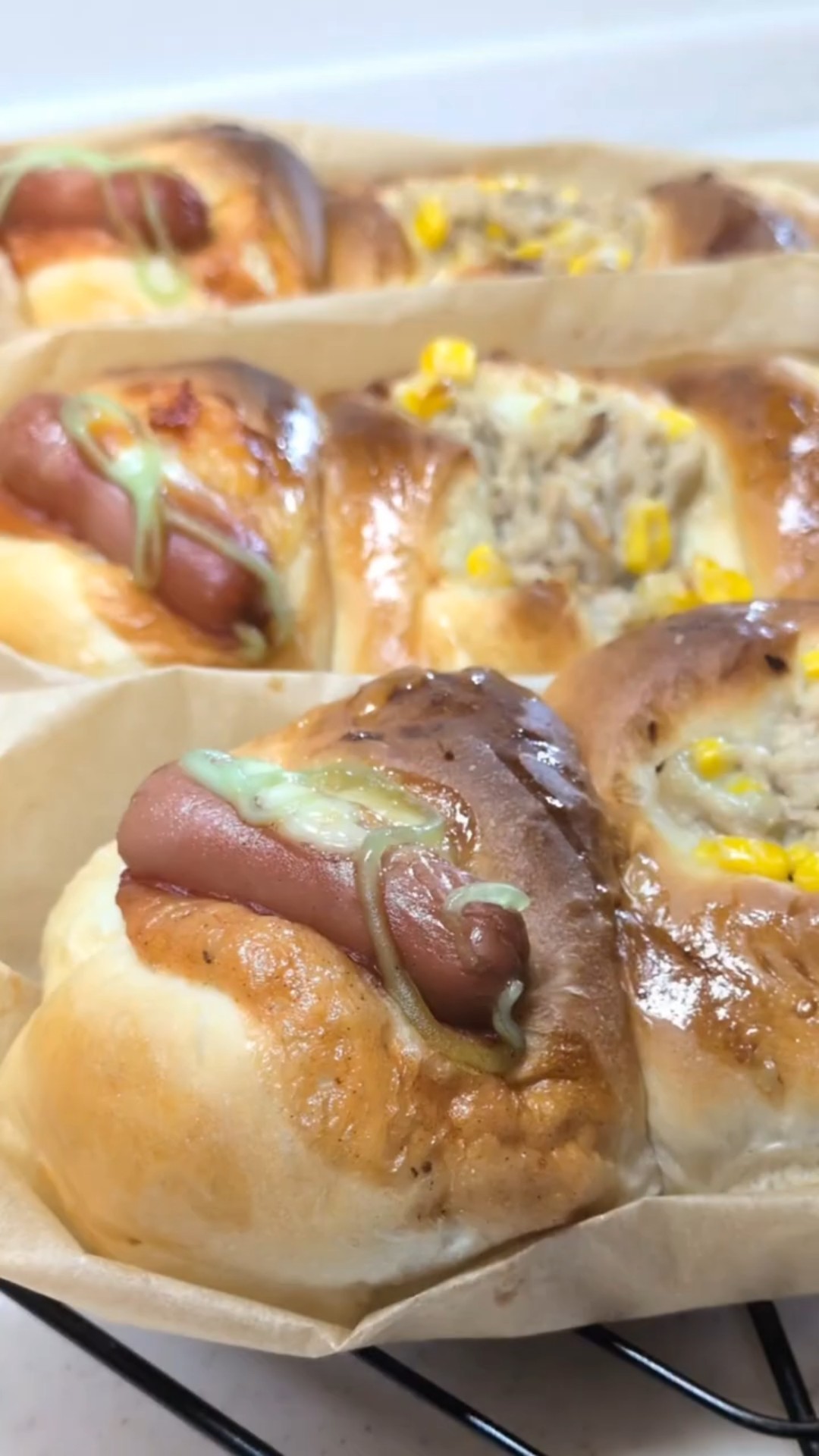 業務スーパー]業スー強力粉で作る!3種のみんな大好きお惣菜パンセット