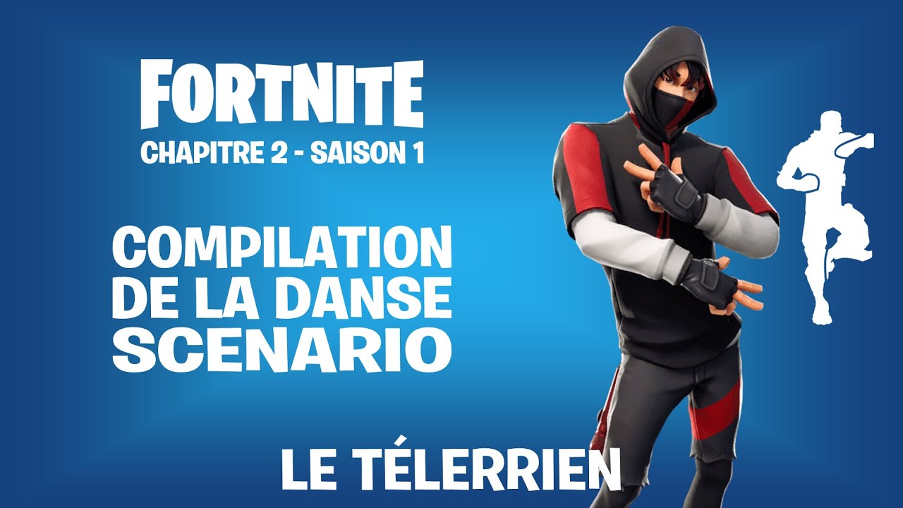 Fortnite - Compilation de joueurs jouant la danse "Scenario" sur ma