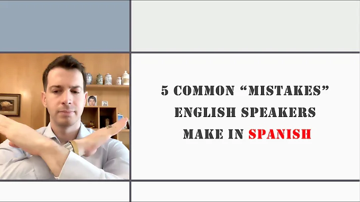5 Common "Mistakes" English Speakers Make in Spanish (Backtranslations) [THA Spanish]