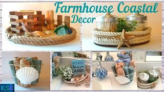 Give Your Home a NEW LOOK!! Dollar Tree DIY Farmhouse Coastal Decor  Jenga Blocks Home DecorPart 2